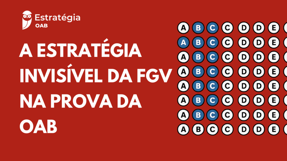 A estratégia invisível da FGV na OAB: É verdade que o gabarito tem sempre o mesmo número de letras A,B,C e D?